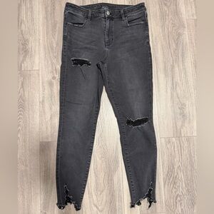 American Eagle Distressed Black Women's Jegging